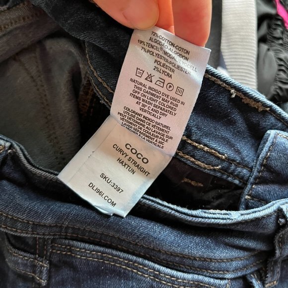 DL1961 Coco in Haxtun Mid Rise Curvy Straight Stretch Jeans Womens Size 25 Denim - Picture 8 of 12